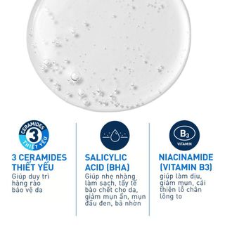 Sữa rửa mặt làm sạch & tẩy tế bào chết dịu nhẹ CeraVe SA Smoothing Cleanser 236ml