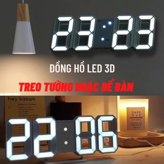 ĐỒNG HỒ LED 3D TREO TƯỜNG ĐỂ BÀN THÔNG MINH giá sỉ