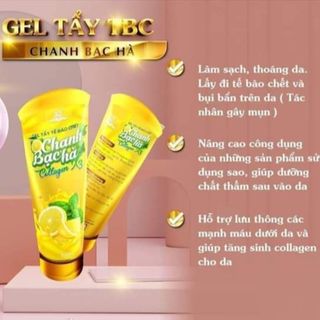 GEL TẨY TẾ BÀO DA CHẾT CHANH BẠC HÀ COLLAGEN X3 - SILVER