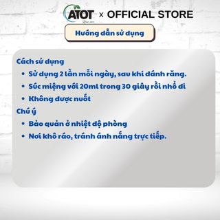 Nước súc miệng 500ml ATOT Giá buôn - Giá sỉ