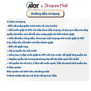 Nước giặt ATOT 1.85L giá sỉ - giá buôn