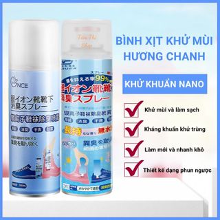 Chai xịt khử mùi giày nano bạc chai 300ml