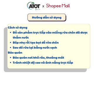 Nước rửa chén ATOT 750ml giá sỉ - giá buôn