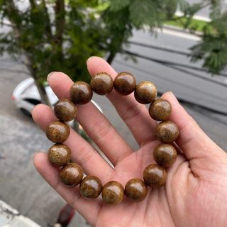 Vòng tay trầm hương hạt tròn đơn