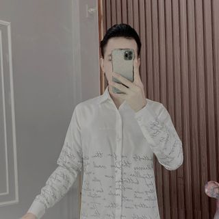 ÁO SƠ MI NAM DÀI TAY IN CHỮ, ÁO CẶP ĐÔI DÀI TAY