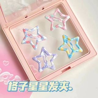 Combo100 kẹp tóc mái hình ngôi sao cho bé và người lớn 3x3 cm