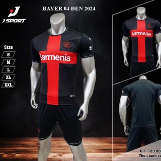 Bộ đồ đá banh CLB Bayern 04 đen năm 2024, đặt đội nhóm và in tên số theo yêu cầu