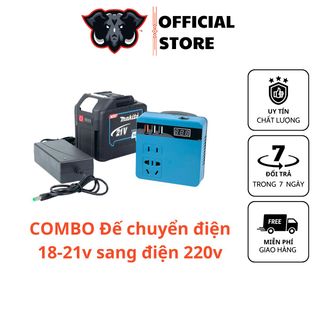 Đế chuyển điện 18-21v sang điện 220v (Bộ chuyển đổi điện 18-21v sang 220v)
