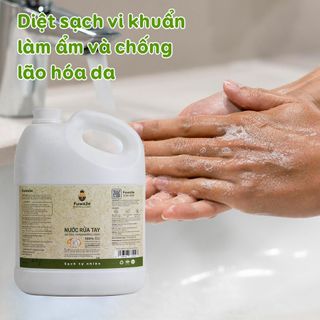 Nước rửa tay sát khuẩn Fuwa3e hữu cơ mùi tinh dầu quýt từ chế phẩm Enzyme sinh học 3.8L giá sỉ