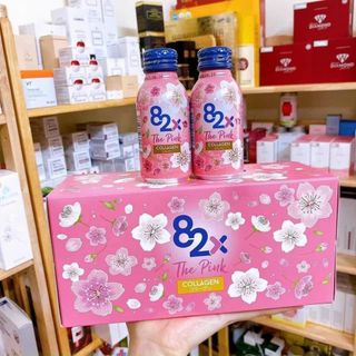 Nước Uống Collagen 82X The Pink Hộp 10 Chai x 100ml