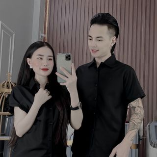 SƠ MI TRẮNG TRƠN NAM, NỮ NGẮN TAY VẢI COTTON