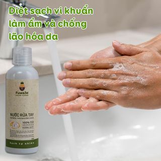 Nước rửa tay sát khuẩn Fuwa3e hữu cơ mùi tinh dầu quýt từ chế phẩm Enzyme sinh học 100ml giá sỉ