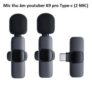 Micro K9 không dây cài áo, hỗ trợ lọc âm, thu xa 20m cho android và iphone