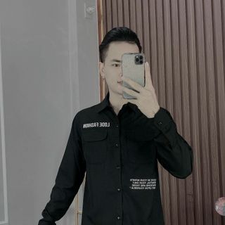 SƠ MI NAM CÓ TÚI IN THÊU TAY DÀI