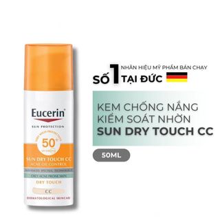 Kem Chống Nắng Eucerin Sun Dry Touch CC Oil Touch SPF50+ Kiểm Soát Nhờn, Có Màu 50ml giá sỉ