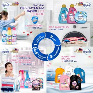 Nước xả vải đậm đặc Hygiene 3500ml nội địa Thái Lan (Thùng 4 can)