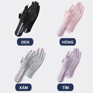 Gang tay hở 2 ngón chống nắng mùa hè
