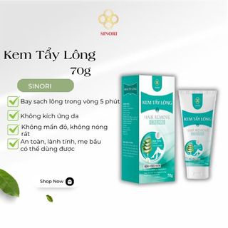 Kem Tẩy Lông Chiết Xuất Lô Hội SIONRI, Sạch Lông Vùng Kín Bikini Chân Tay Nách Bụng Ngực Triệt Lông Trong 5 Phút