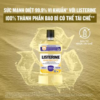 Nước Súc Miệng Listerine Gum Care Giúp Nướu Chắc Khỏe
