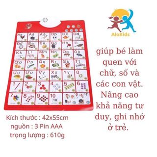 Bảng chữ cái và chữ số Tiếng Việt thông minh có giọng nói giá sỉ