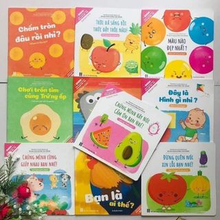 Sách Ehon Song ngữ Việt Anh-bộ 10 cuốn Cho Bé từ 0-6 tuổi có file nghe âm thanh giá sỉ