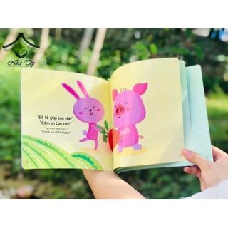 Sách Ehon Song ngữ Việt Anh-bộ 10 cuốn Cho Bé từ 0-6 tuổi có file nghe âm thanh