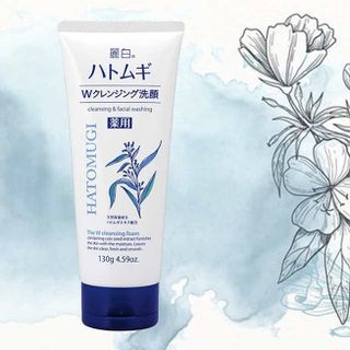 Sữa Rửa Mặt Hato mugi Ý Dĩ Trắng Da Dưỡng Ẩm Cho Da Dầu Mụn