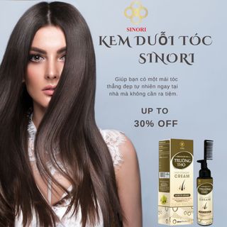 Kem duỗi tóc tại nhà Sinori, chứa Protein không làm tổn thương tóc, không hăng, chính hãng 200ml