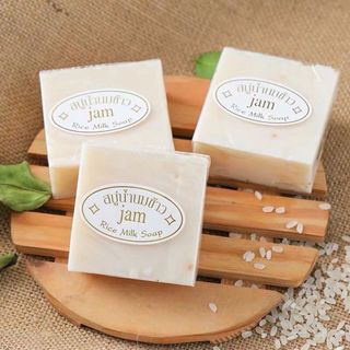 Xà phòng tắm Sữa Cám Gạo Thái Lan JAM RICE MILK SOAP, Loại bỏ các chất bụi bẩn