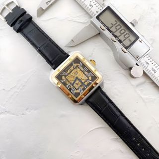 ĐỒNG HỒ NAM DA CƠ CAO CẤP CATIE MẶT VUÔNG 3