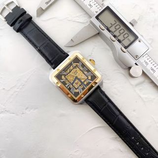 ĐỒNG HỒ NAM DA CƠ CAO CẤP CATIE MẶT VUÔNG 3