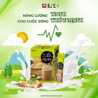 Bột ngũ cốc 15 loại hạt Damtuh Hàn Quốc 800G