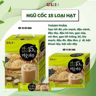 Bột ngũ cốc 15 loại hạt Damtuh Hàn Quốc 800G
