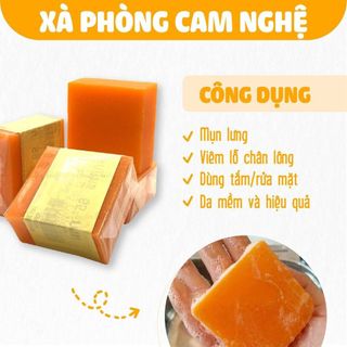 Xà phòng nghệ cam trắng da giảm mụn thâm thái Lan 50g