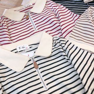 Cổ bẻ from vừa sọc Qc xịn mới về 🔥🔥🔥 Chất tổ ong nha, kéo khoá mới về ‼️‼️‼️