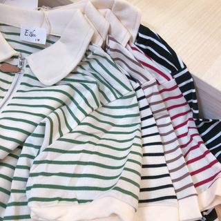 Cổ bẻ from vừa sọc Qc xịn mới về 🔥🔥🔥 Chất tổ ong nha, kéo khoá mới về ‼️‼️‼️