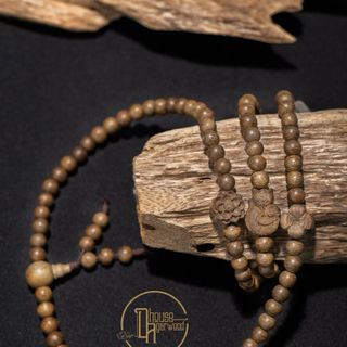 Chuỗi trầm hương 108 hạt 6li mix charm cao cấp