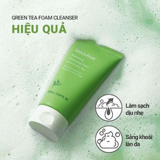 Sữa Rửa Mặt Trà Xanh In nisfree Green Tea Foam Cleanser 150ml phù hợp mọi loại da, Da hỗn hợp giá sỉ