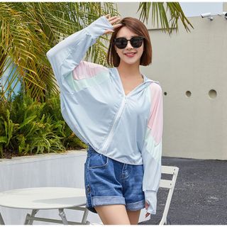 Áo chống nắng UPF 50 +, áo khoác có mũ bảo vệ tia UV thoáng khí ngoài trời CTB694 - BECHIP