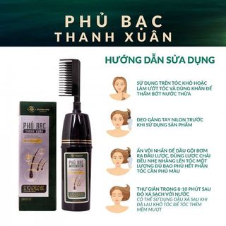 Phủ Bạc Thanh Xuân Huyền Phi Chính Hãng 200ml Che Phủ Tóc Đen Bóng Mượt Thành Phần Thiên Nhiên