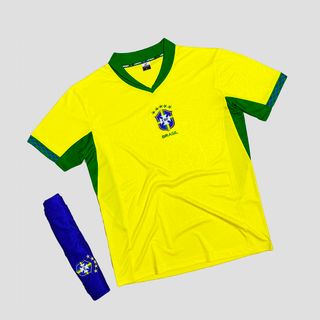 Sỉ Bộ quần áo đá bóng đội tuyển Brazil EURO 2024 mới nhất sân nhà và sân khách, nhận đặt đội in ấn logo tên số theo yêu cầu, HCM giao nhanh 1-3 ngày