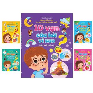 Sách - Bộ 5 Cuốn 10 Vạn Câu Hỏi Vì Sao Cho Bé Thích Khám Phá Phiên Bản Mới 5.0 -In Màu Dành Cho Bé 5-12 tuổi giá sỉ