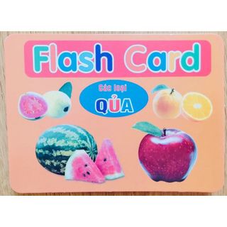 [Mã INBAU154 giảm 15K đơn 99K] flash card thẻ học thông minh chủ đề các loại Quả giá sỉ