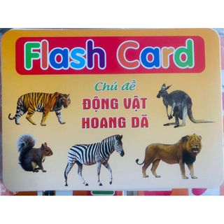 Bộ thẻ học thông minh Song ngữ Anh Việt Chủ đề Động Vật Hoang dã giá sỉ