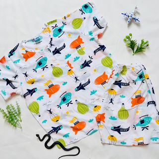 Đồ bộ bé trai tay ngắn
