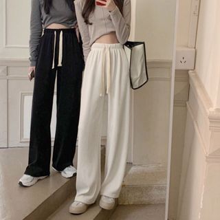 110 - QUẦN ỐNG RỘNG SUÔNG NỮ GEMISTORE PHỐI DÂY TRENDY UNISEX M65