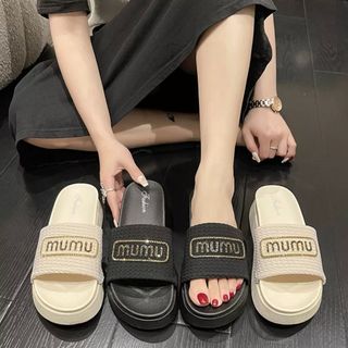 DÉP SANDAL NỮ HOẠ TIẾT MUMU TĂNG CHIỀU CAO , ĐẾ 5CM CỰC XINH - EVA SHOES