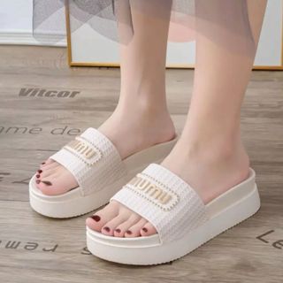DÉP SANDAL NỮ HOẠ TIẾT MUMU TĂNG CHIỀU CAO , ĐẾ 5CM CỰC XINH - EVA SHOES