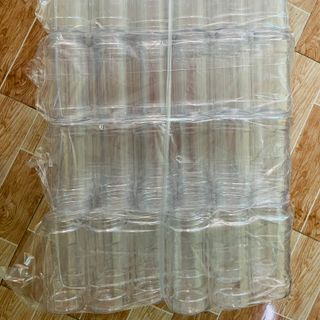 Set 60 hũ PET nắp tiêu cánh bướm loại 460ml trắng, trong suốt