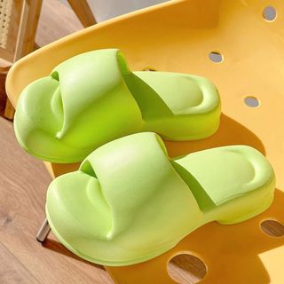 DÉP LÊ CAO GÓT NHỰA EVA ĐẾ 5CM , MÀU TRƠN THỜI TRANG MÙA HÈ 2023